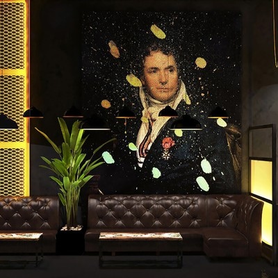 Art urbanism in hookah bar