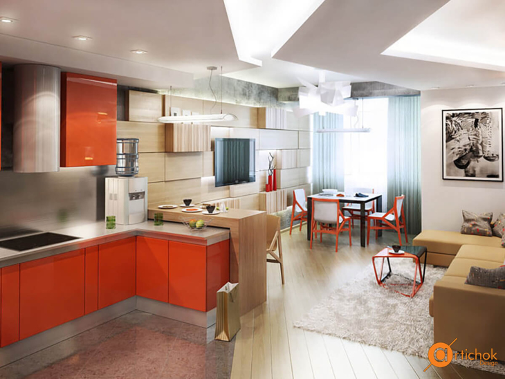 Interior Orange fresh