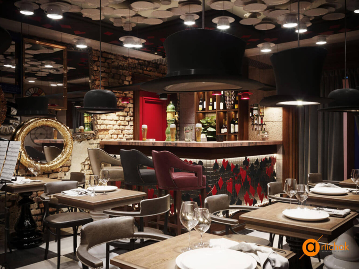 Общественный интерьер Cafe Leclerk