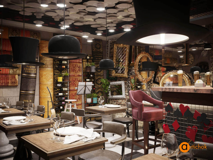 Общественный интерьер Cafe Leclerk