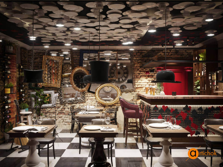 Общественный интерьер Cafe Leclerk