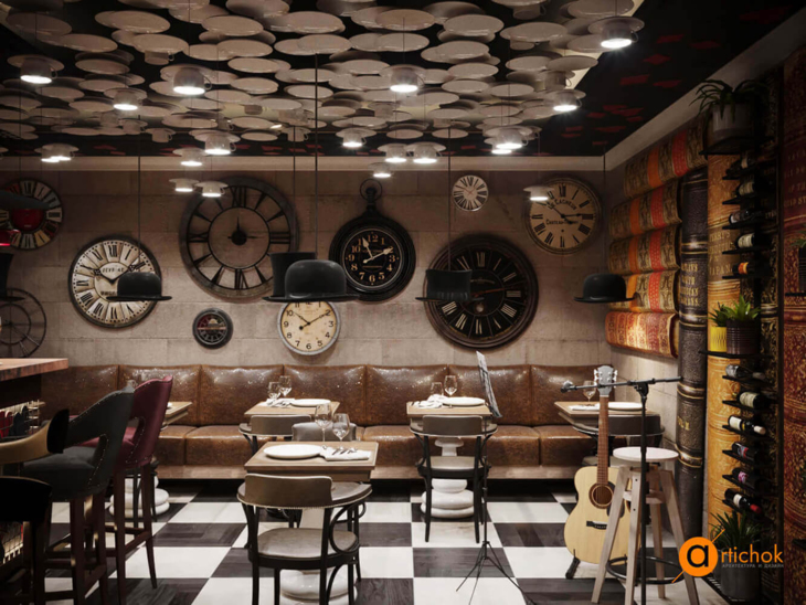 Общественный интерьер Cafe Leclerk