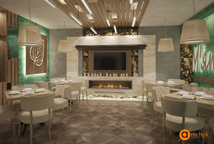Interior Mint Cafe
