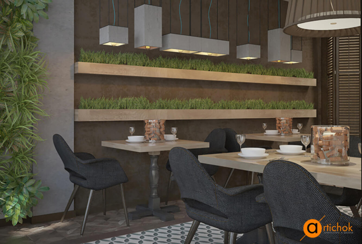 Interior Mint Cafe