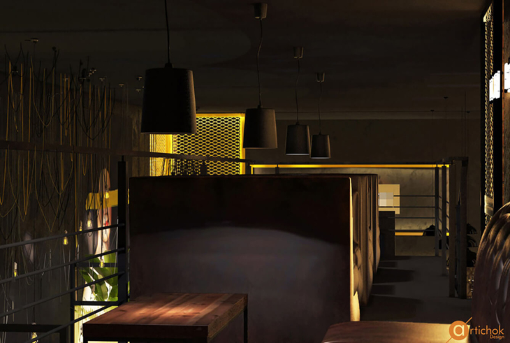 Проект Art urbanism in hookah bar