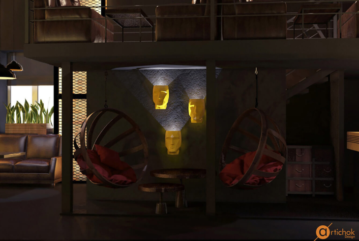 Проект Art urbanism in hookah bar