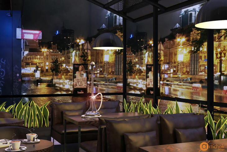 Проект Art urbanism in hookah bar