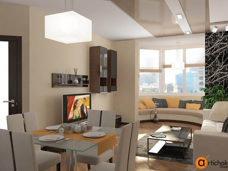 Інтер'єр однокімнатної квартири 🏠