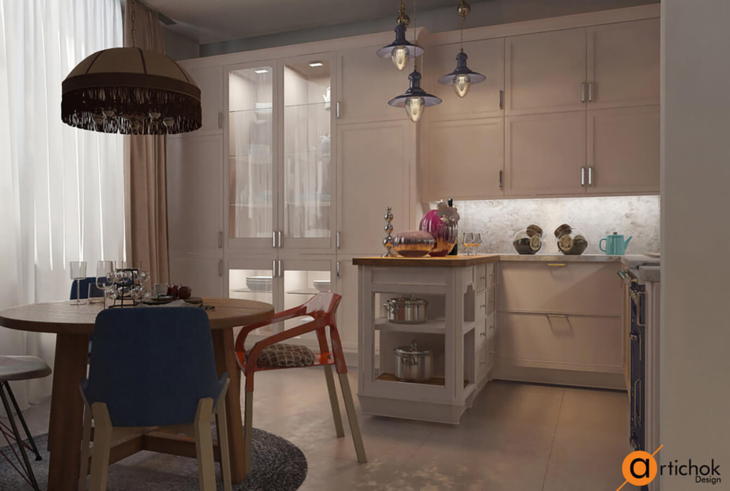 Apartment design. Colorful experiment