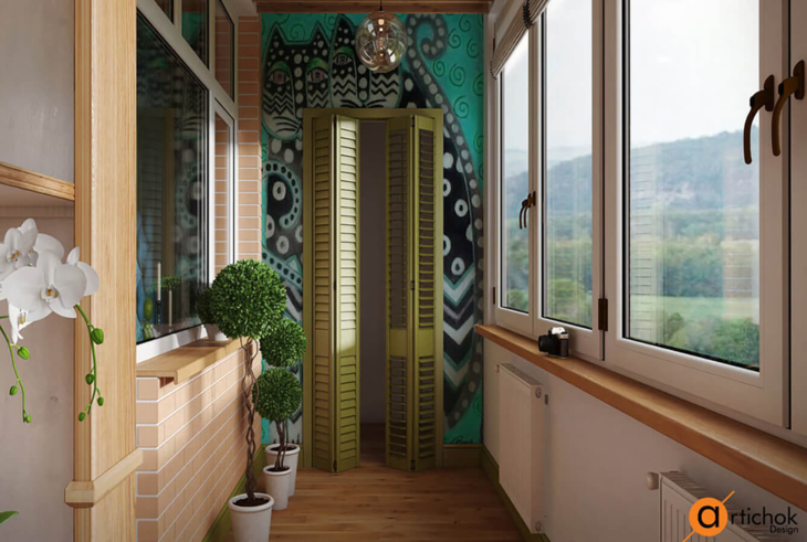 Apartment design. Colorful experiment